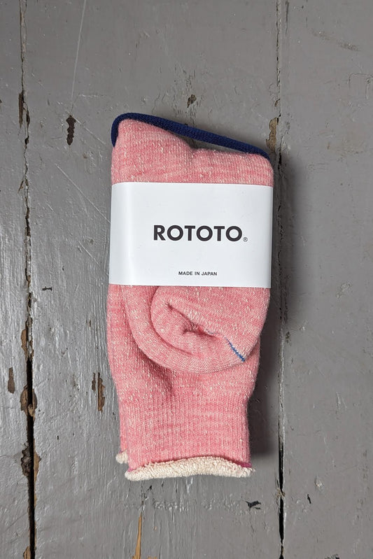 Rototo - Pink Double-Face Socks - 32 The Guild
