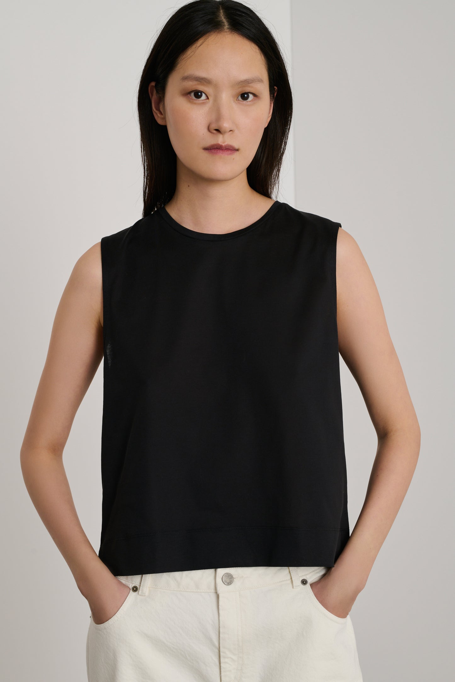 Dali Black Sleeveless Tank