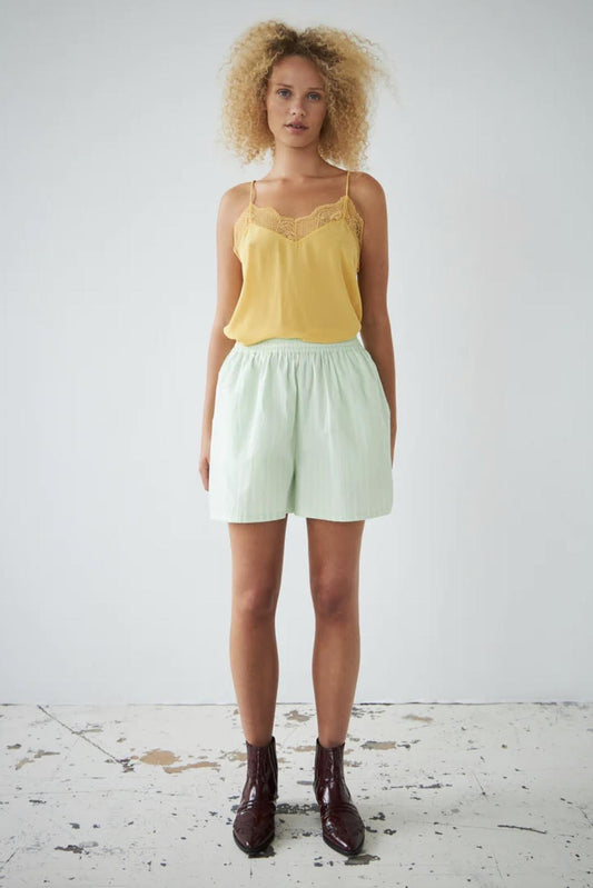 Stella Nova - Mint Tea Striped Shorts - Image 1