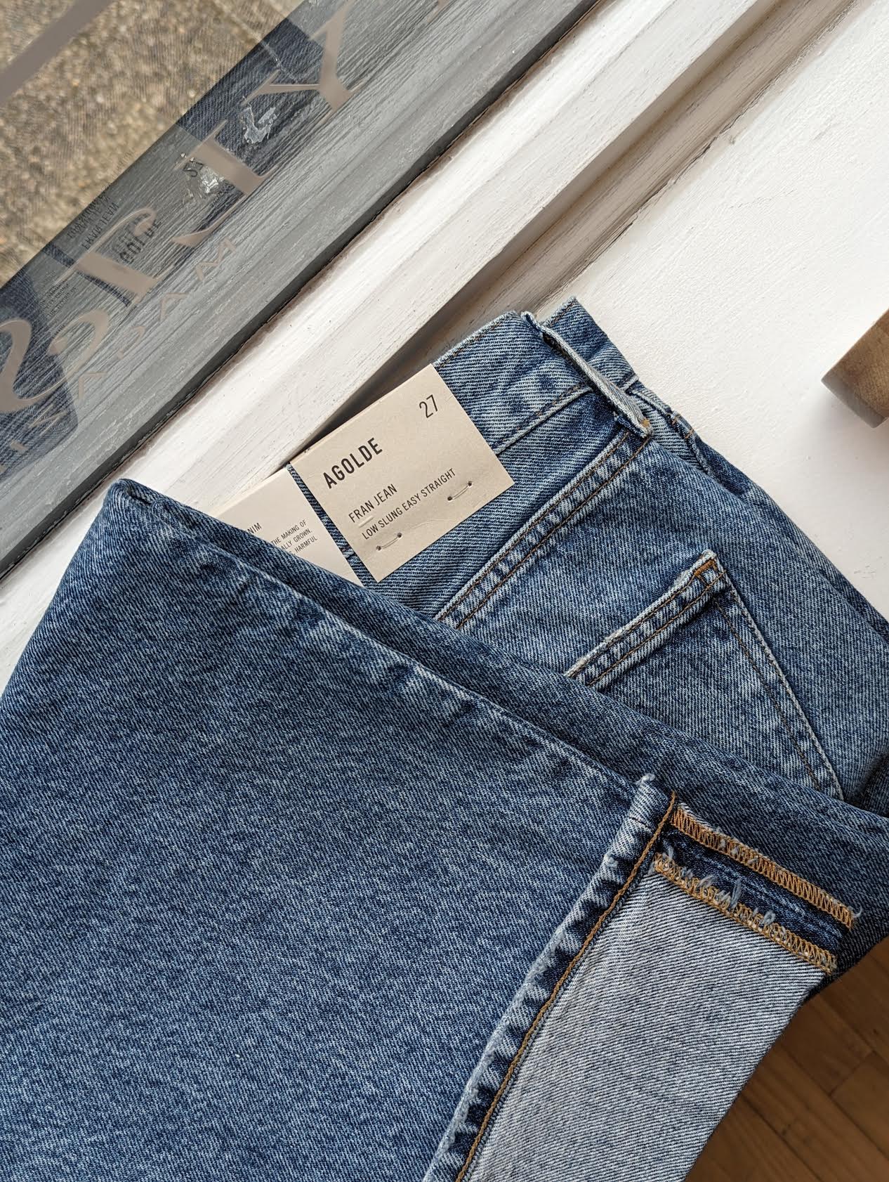 Agolde - Fran Invention Low-Slung Straight Jeans - Image 6 of 6