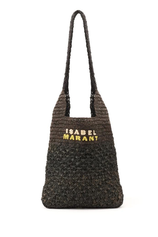 Isabel Marant - Praia Black Raffia Small Tote Bag - Image 1 of 2
