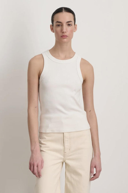 B Sides - Snow White Rib Tank - Image 1 of 2