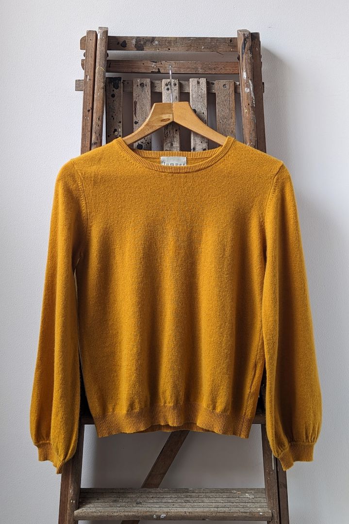 Jumper 1234 Mustard Cashmere Jumper size 2