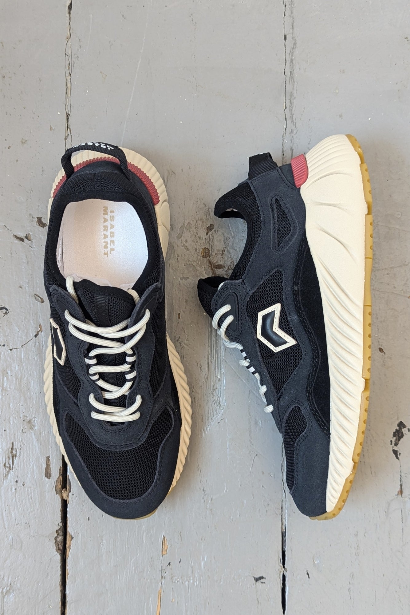 Isabel Marant Ewie Black & White Sneakers 32 The Guild