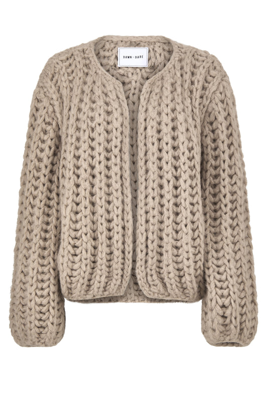 Paloma Peat Blush Chunky Knit Cardigan