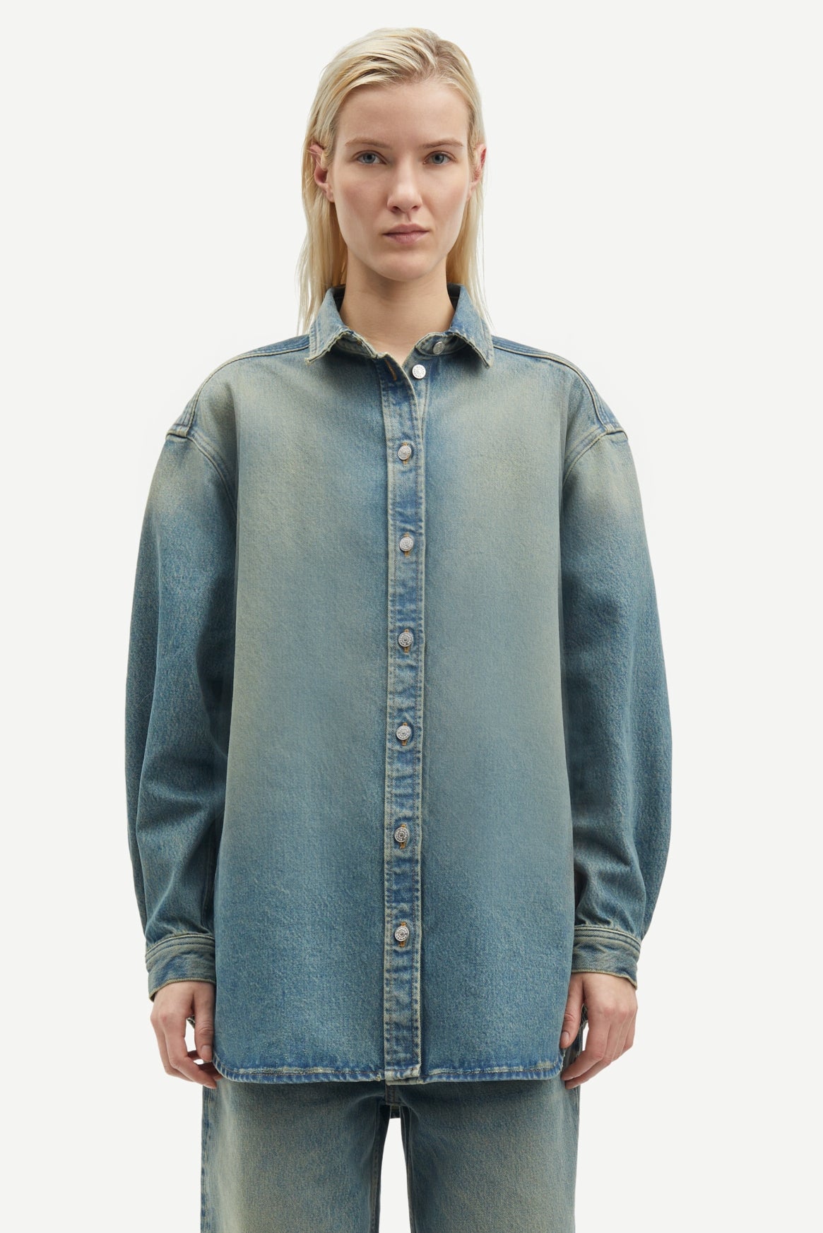 Salea Grime Denim Overshirt