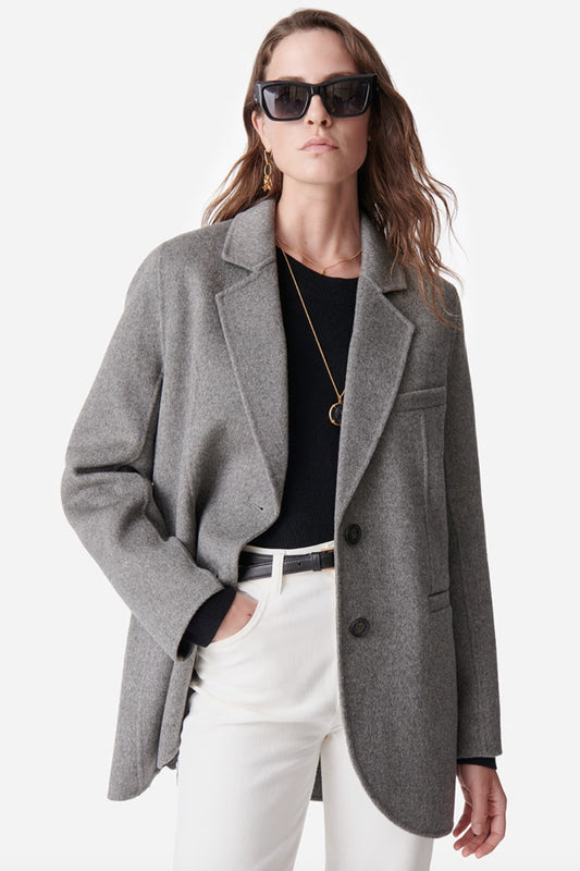 Marc Grey Wool-Blend Jacket