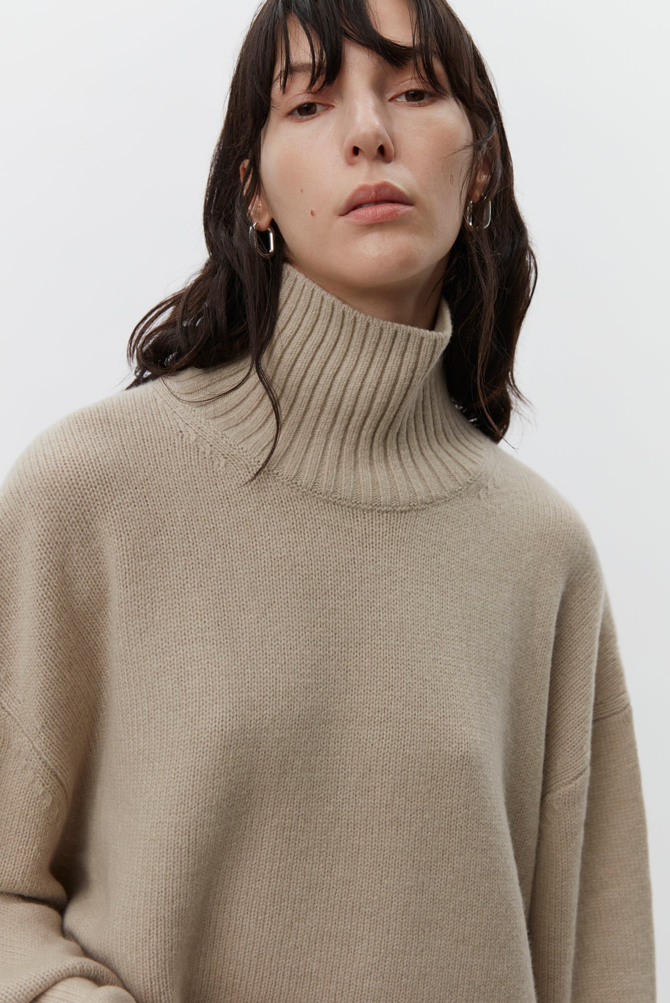 Kendra Taupe Soft Wool Jumper