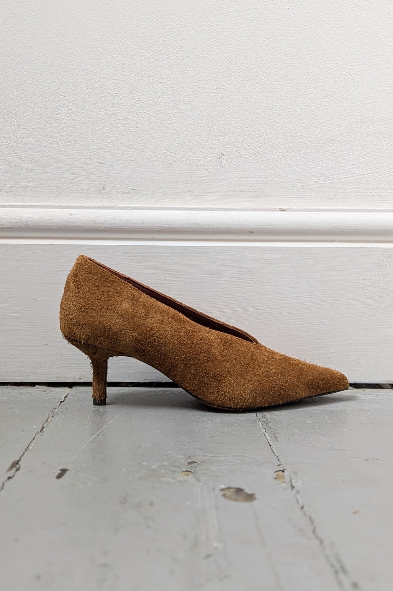 Phia Cinnamon Brushed Suede Shoes