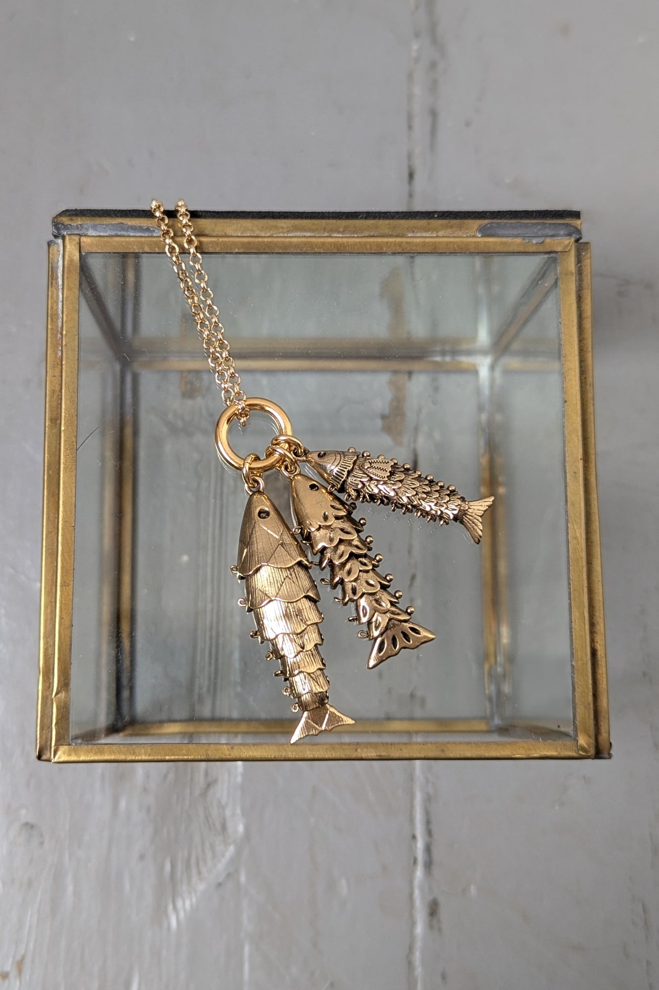 Gold River Pendant Necklace