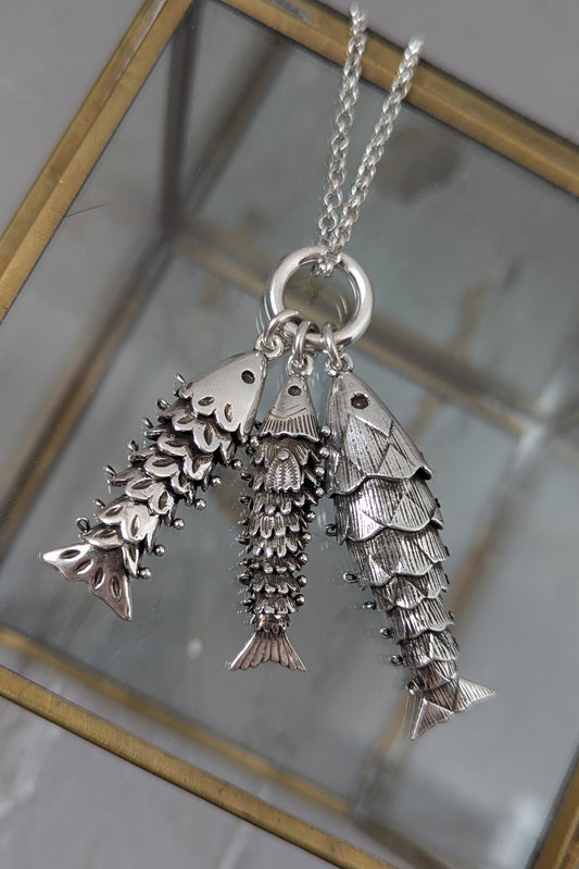 Silver River Pendant Necklace