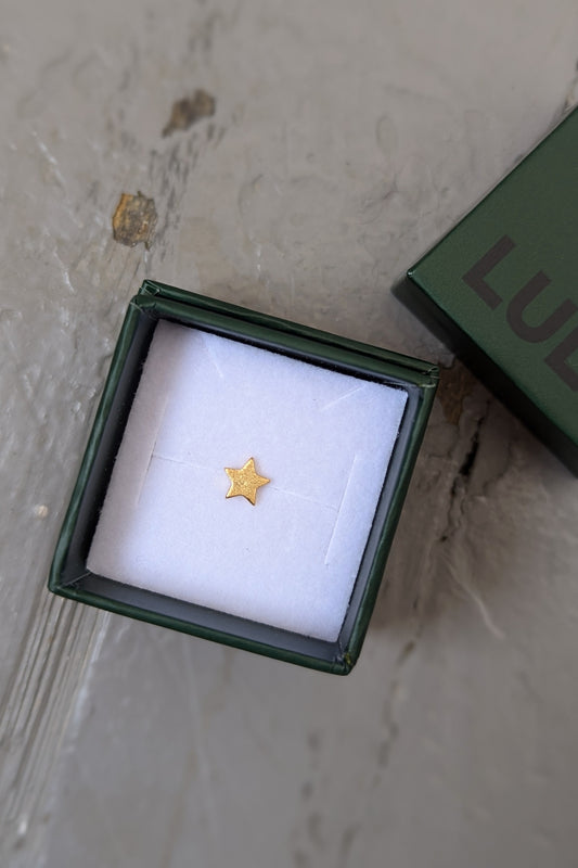 Gold Star Single Stud Earring