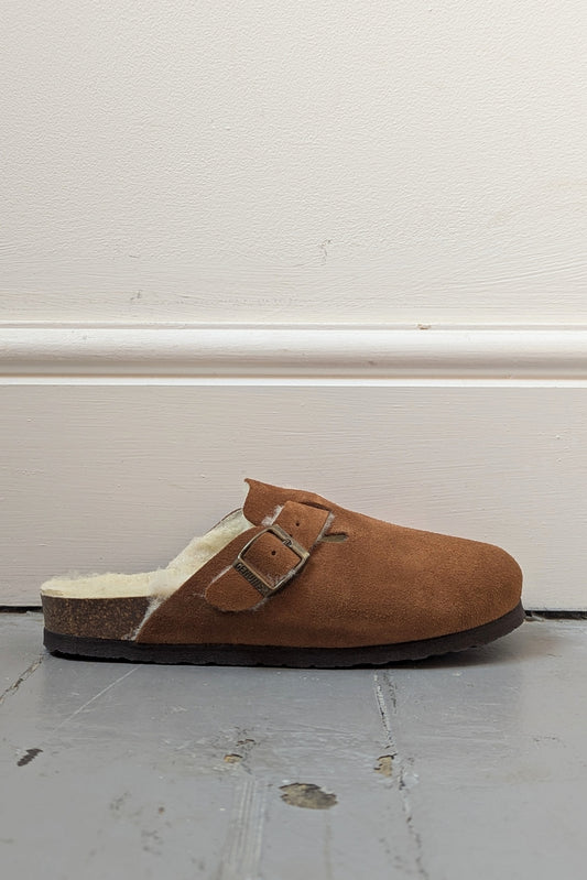 Riva Mandorla Shearling Clogs