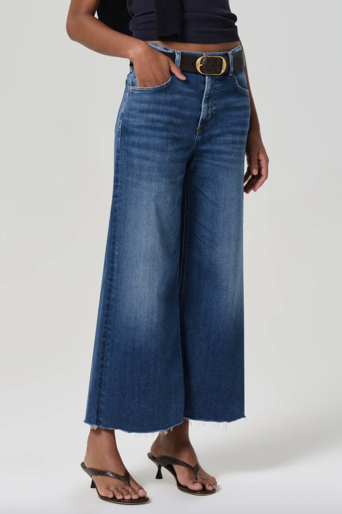 Lyra Wide-Leg Ambry Crop Jeans