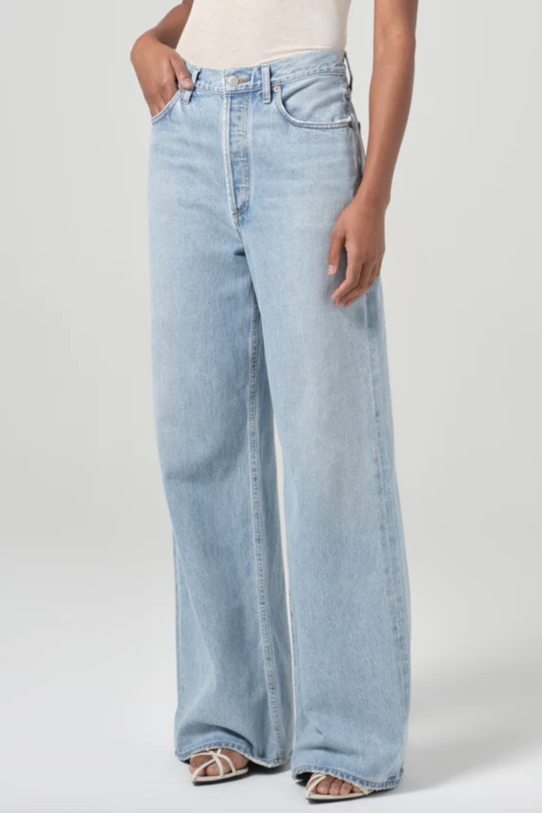 Dame High-Rise Wide-Leg Conflict Jeans