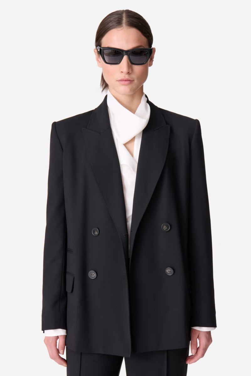 Damarys Black Double Breasted Jacket