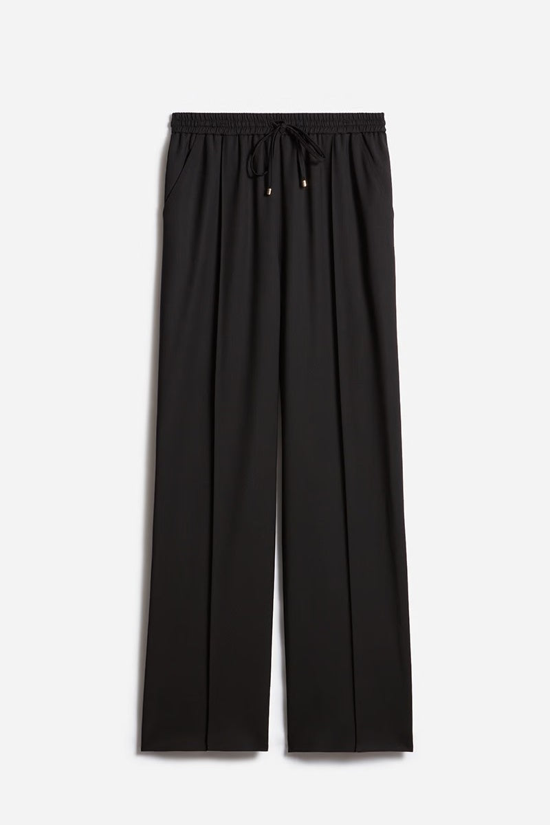 Cliff Black Wool Blend Trousers