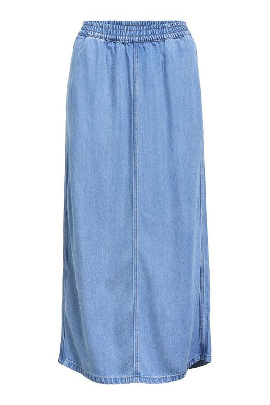 MW Re Objframe Long Denim Skirt