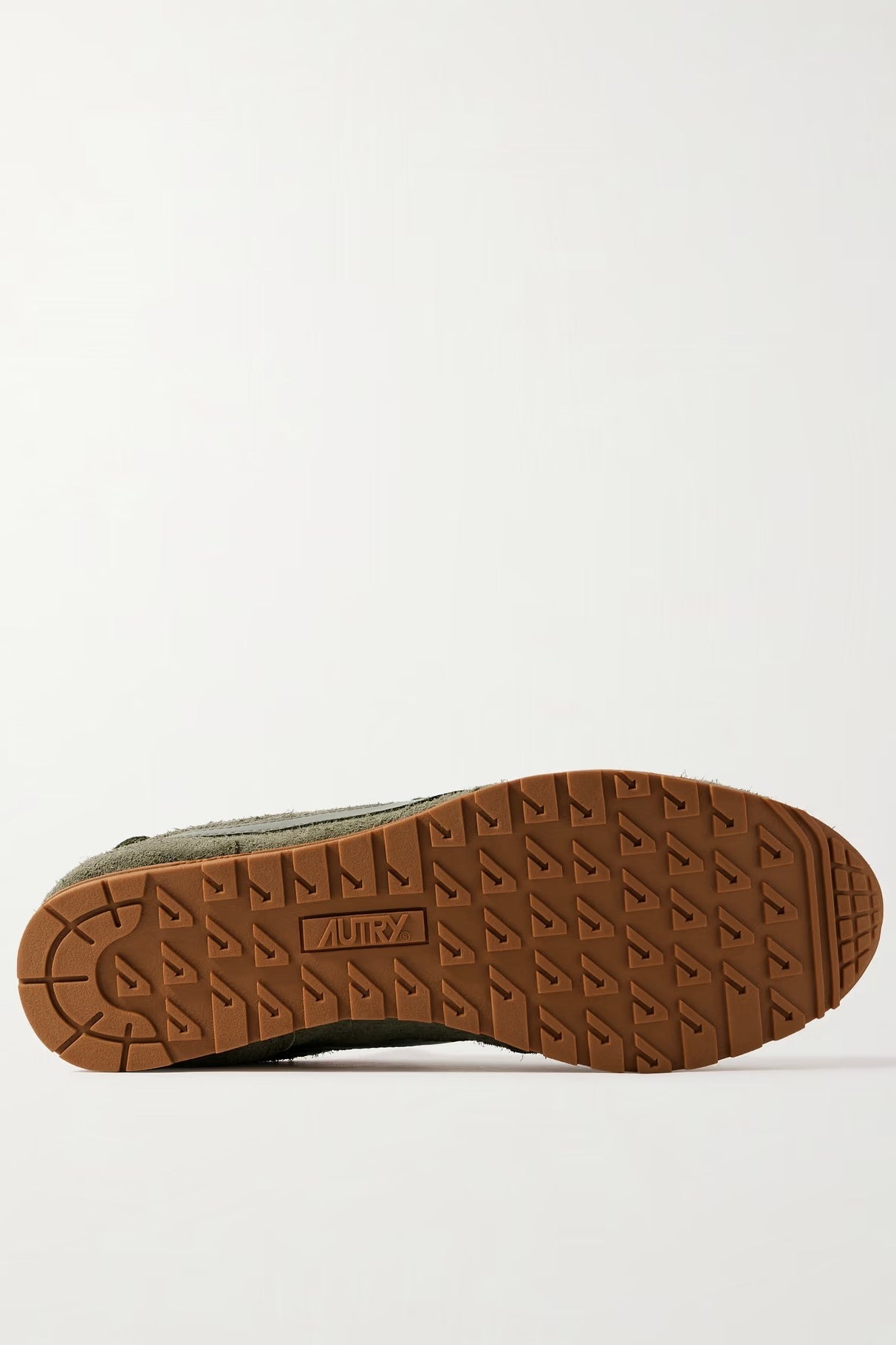 Windspin Sneakers in Moss Suede and Leather