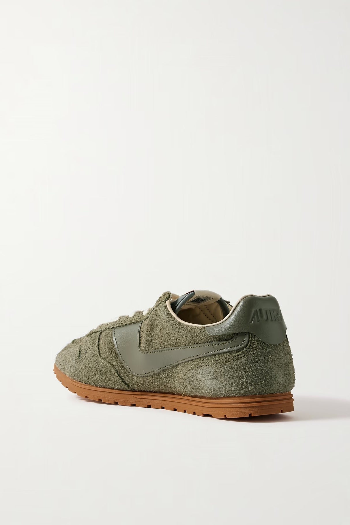Windspin Sneakers in Moss Suede and Leather
