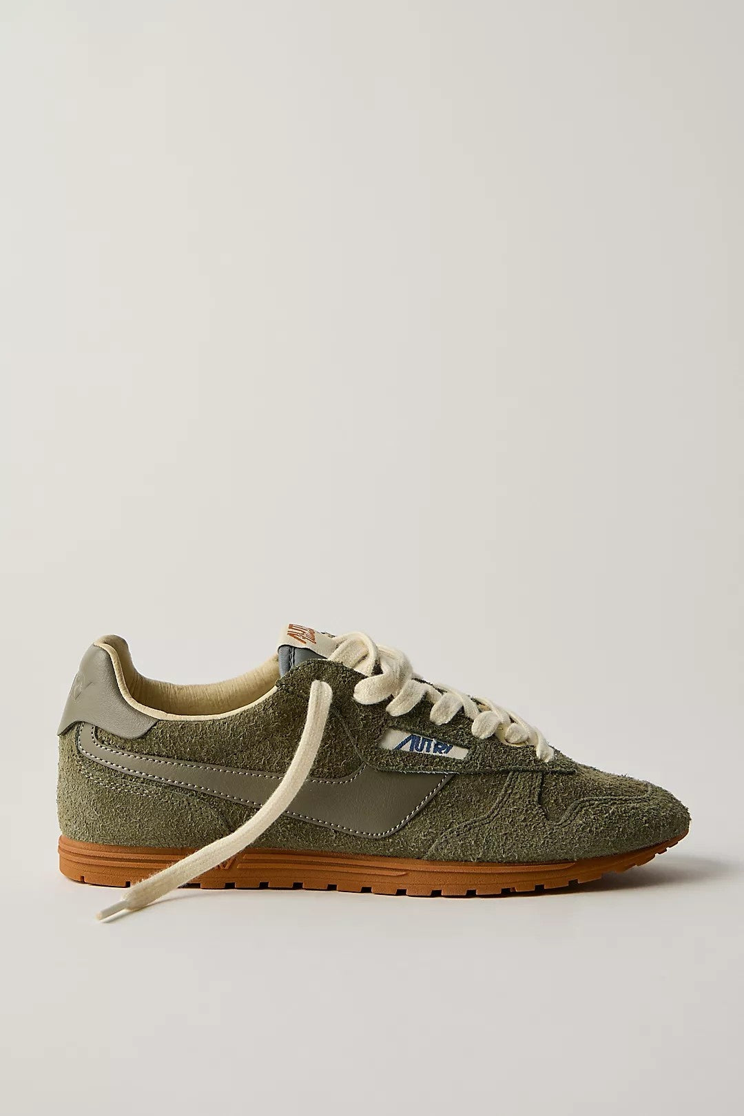 Windspin Sneakers in Moss Suede and Leather