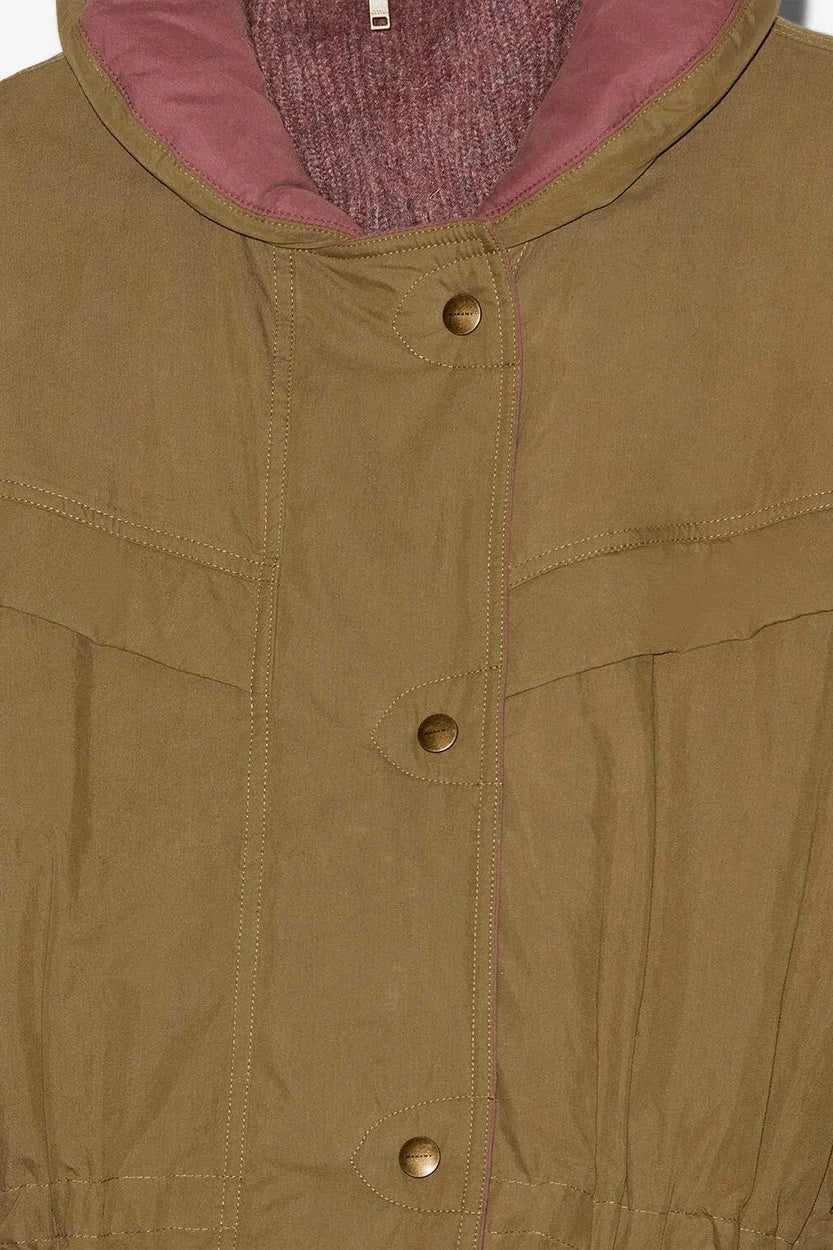 Damone Khaki Padded Coat