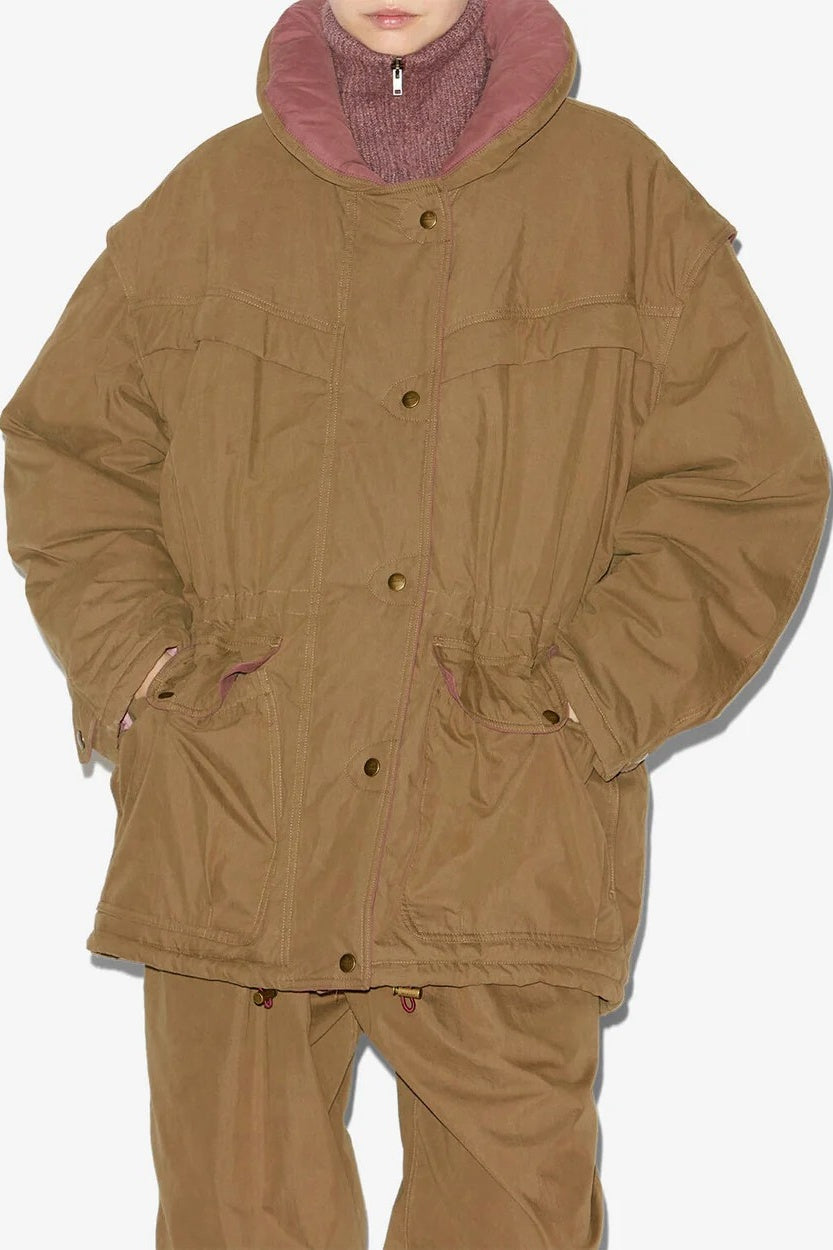 Damone Khaki Padded Coat
