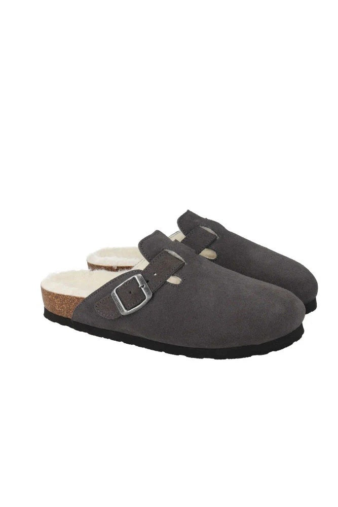 Riva Mandalora Grey Sheerling Clogs