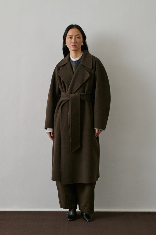 Harvard Double Faced Brown Coat