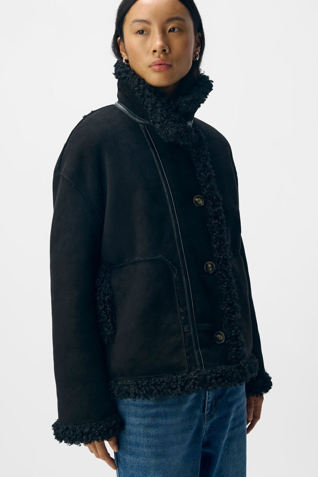 Objoaklyn Reversible Faux Shearling Jacket