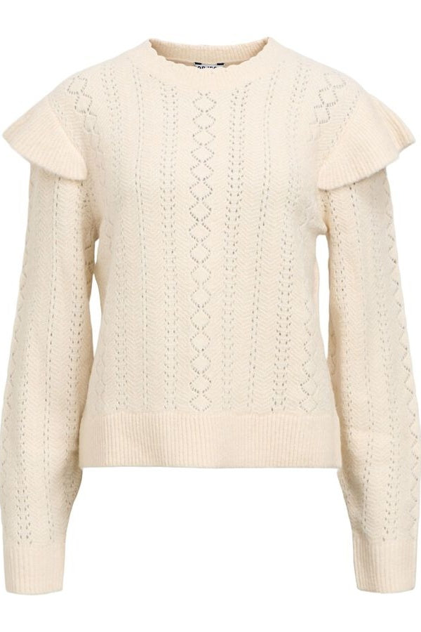 Objpaola Knitted Frill Jumper