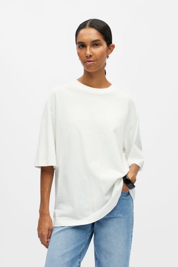 Objgima White Organic Cotton T-shirt