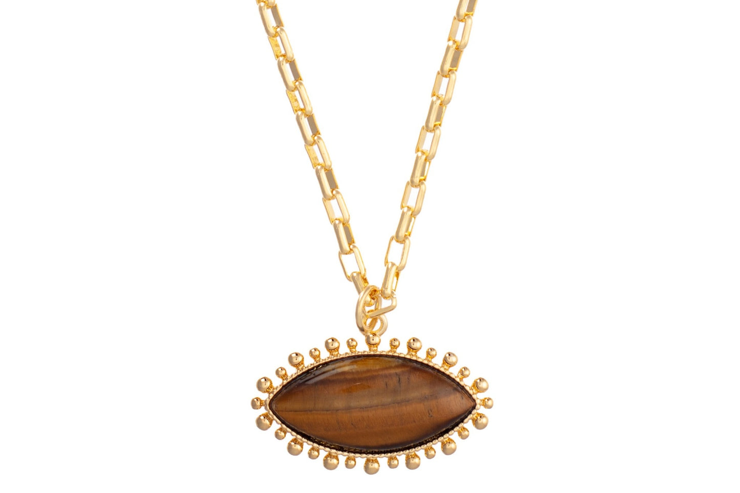 Tiger Eye Pendant Necklace