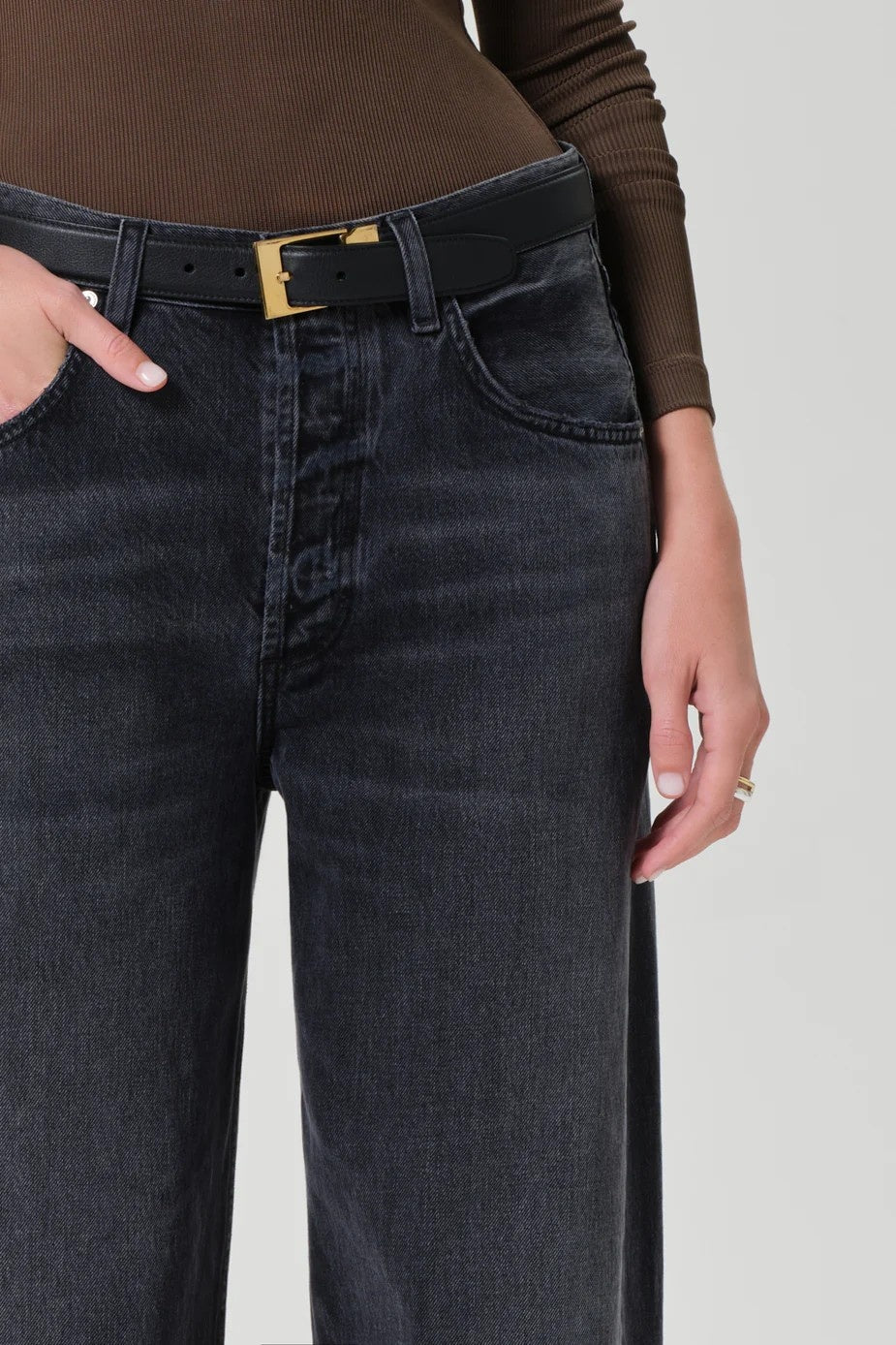 Ayla Baggy Vintage Black Jeans