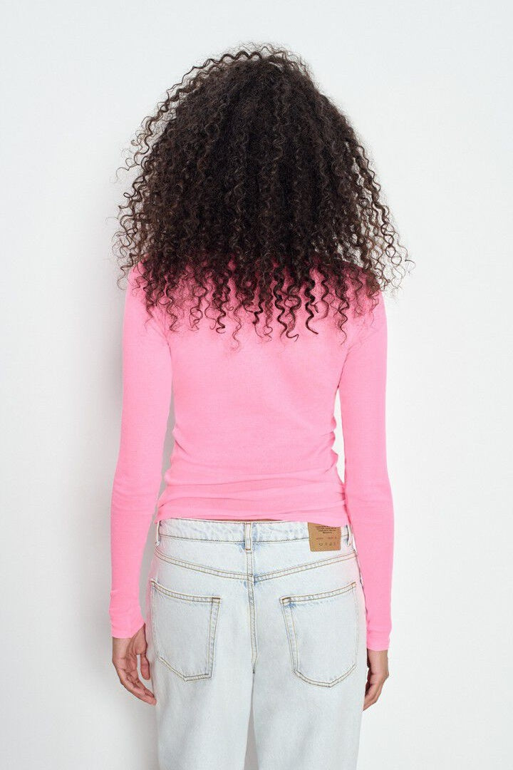 Massachusetts Long Sleeve Fluroescent Petunia Tshirt