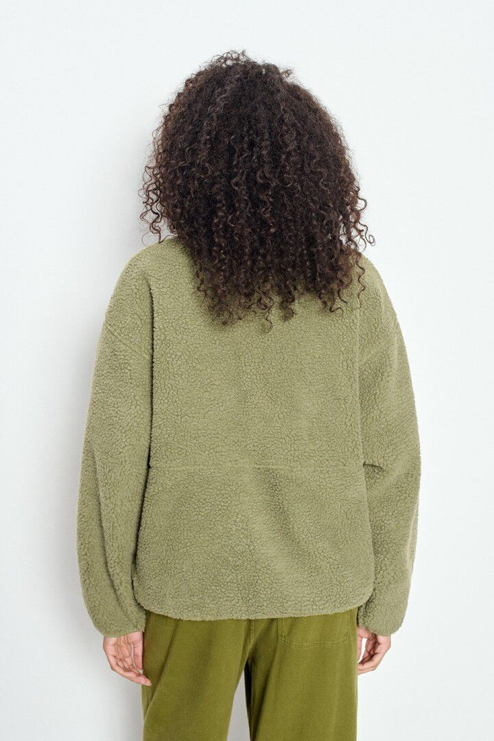 Hoktown Green Shore Melange Zip Fleece