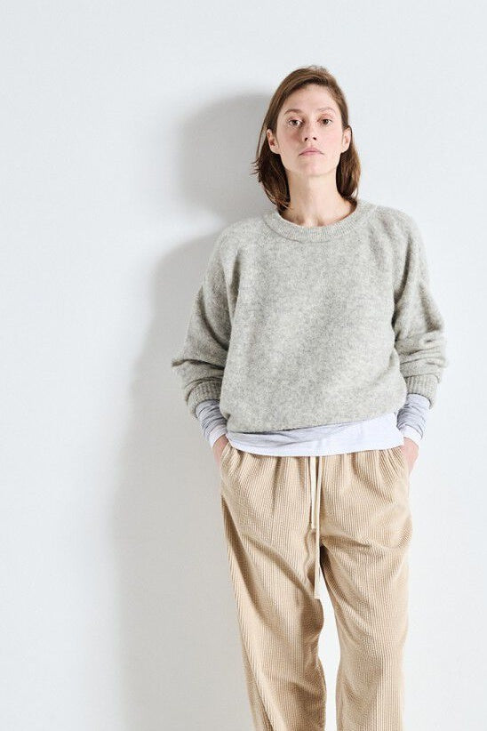 Vitow Light Grey Melange Jumper