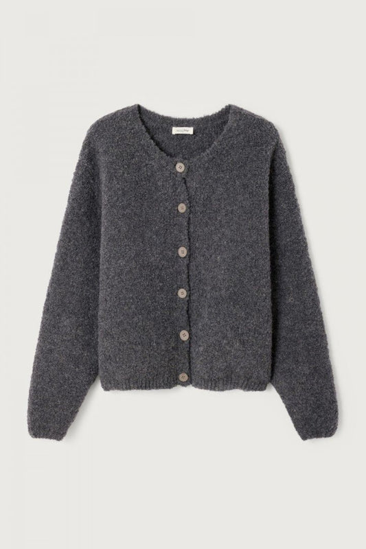 Zolly Metal Melange Grey Cardigan