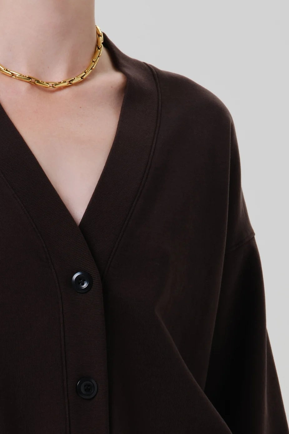 Chocolate Fleece Cardigan