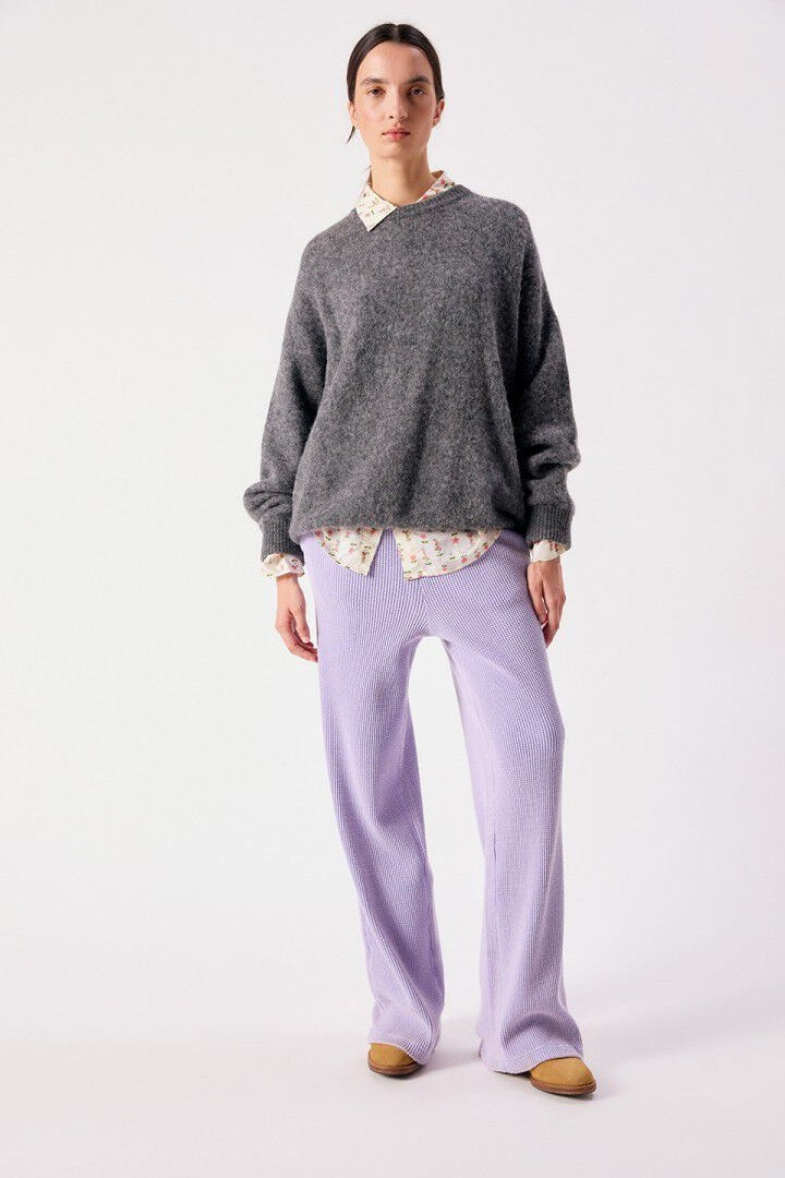 Vitow Oversized Grey Melange Jumper