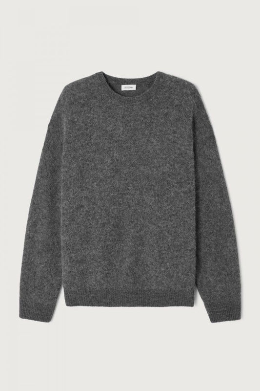 Vitow Oversized Grey Melange Jumper