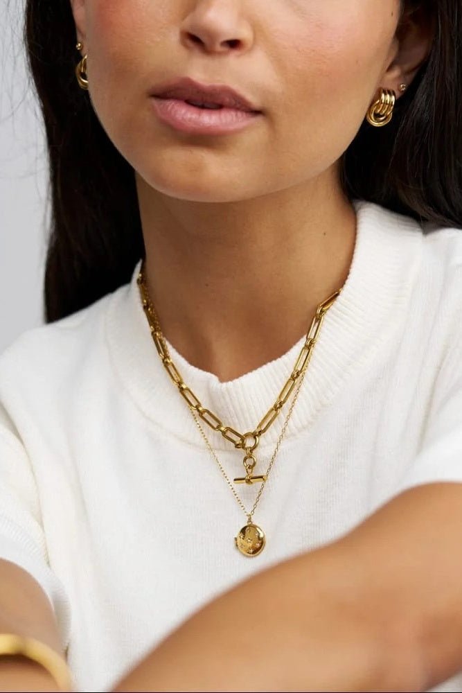Starburst Locket Necklace