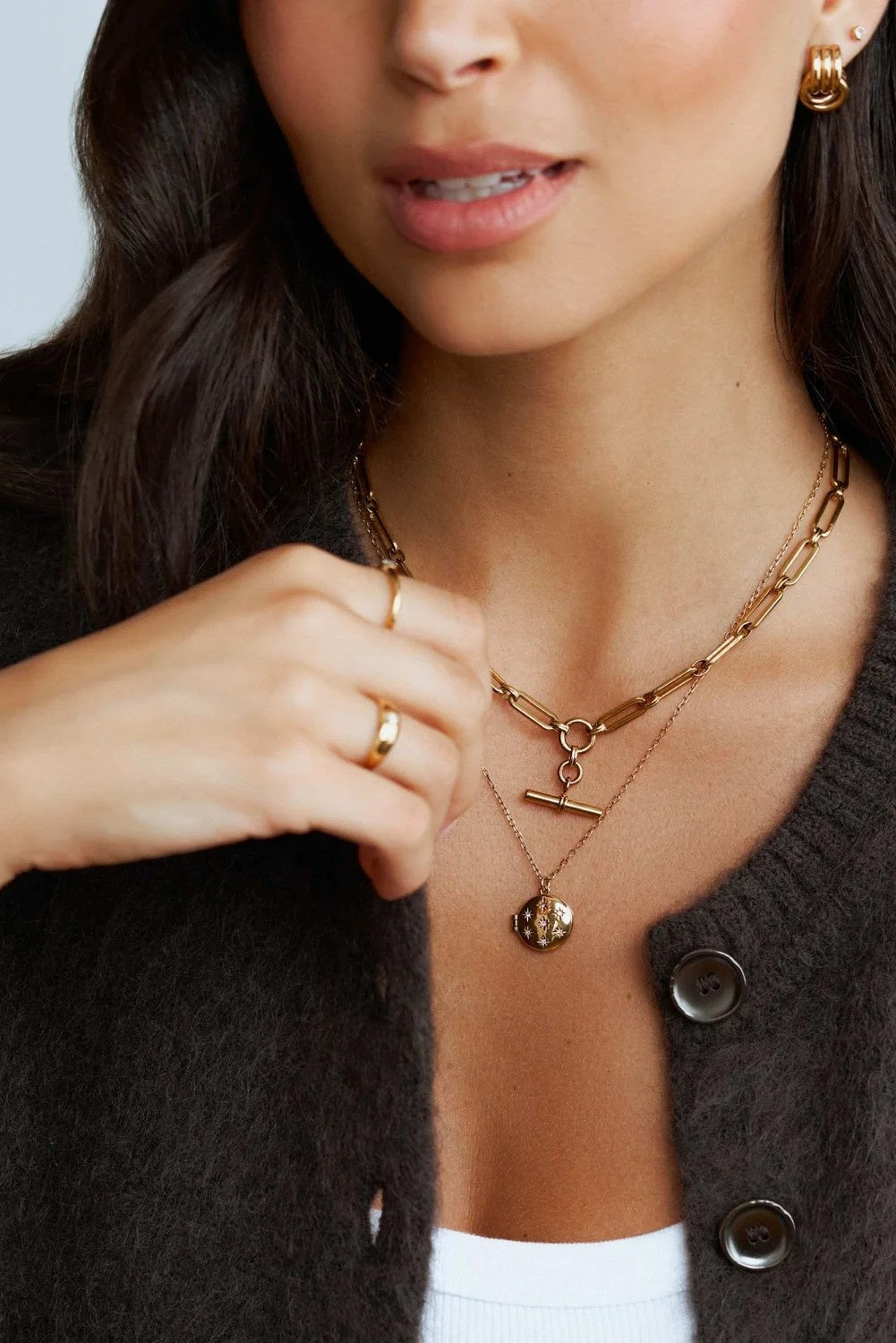 Starburst Locket Necklace