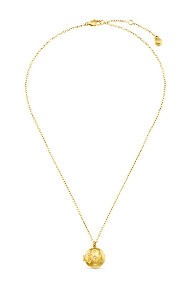 Starburst Locket Necklace