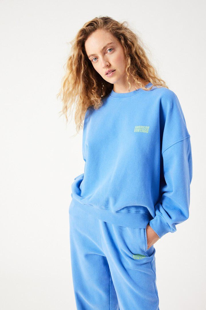 Plizzy Vintage Nautical Blue Sweatshirt