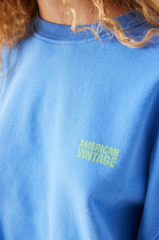 Plizzy Vintage Nautical Blue Sweatshirt