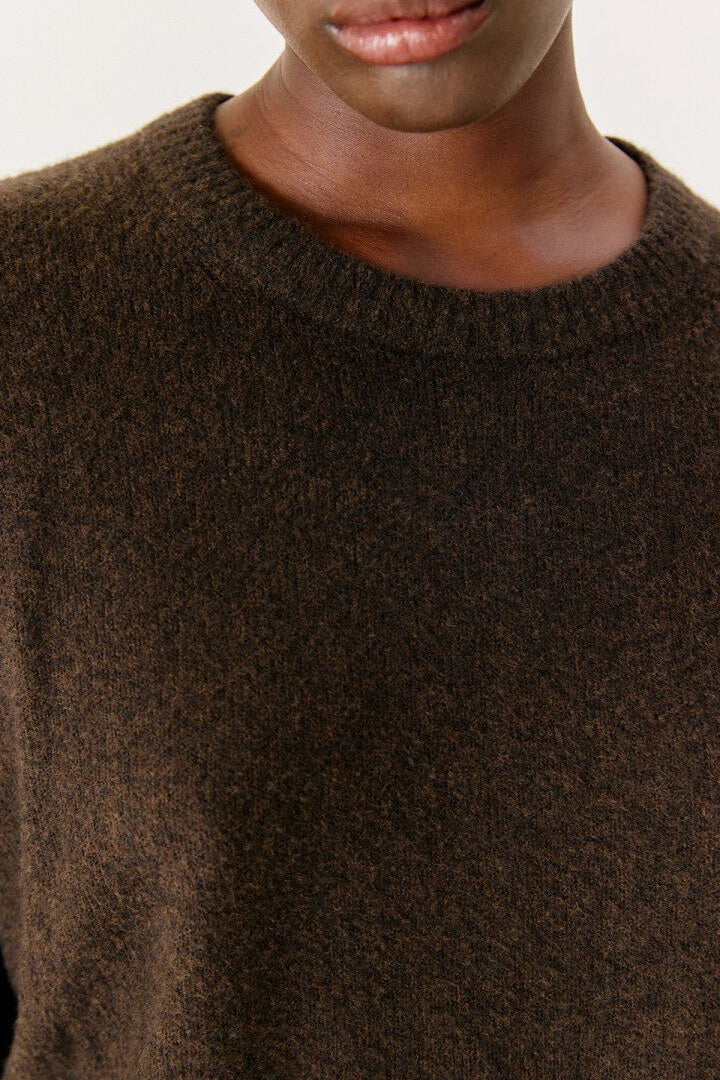 Ouity Choco Melange Crew Neck Jumper