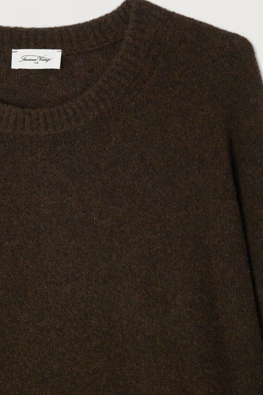 Ouity Choco Melange Crew Neck Jumper