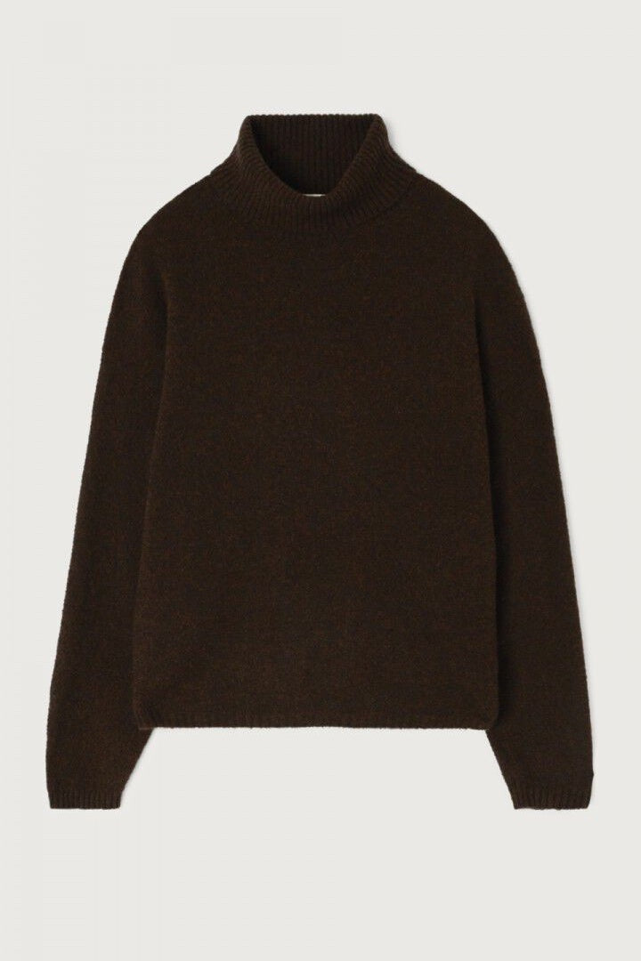 Ouity Choco Melange Roll Neck Jumper