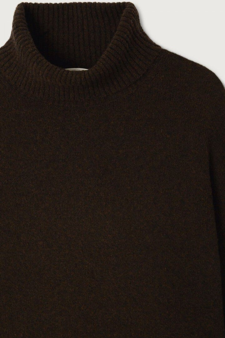 Ouity Choco Melange Roll Neck Jumper